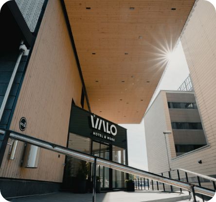 VALO Hotel & Workin kiinteistöllä on korkean tason ympäristösertifikaatti